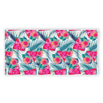 Watermelon Teal Hawaiian Pattern Print Beach Towel