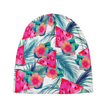 Watermelon Teal Hawaiian Pattern Print Beanie