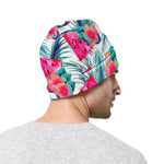 Watermelon Teal Hawaiian Pattern Print Beanie