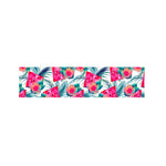 Watermelon Teal Hawaiian Pattern Print Bed Runner