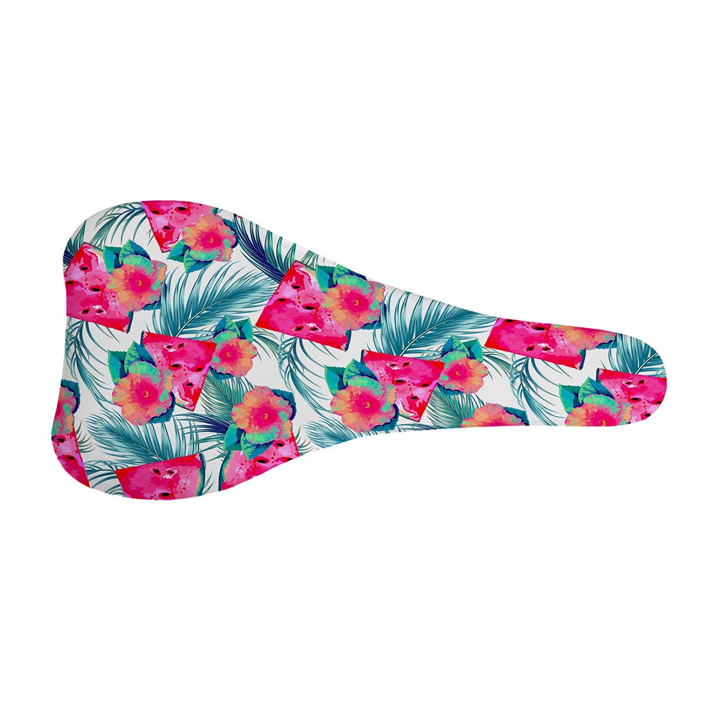 Watermelon Teal Hawaiian Pattern Print Bicycle Seat Cover