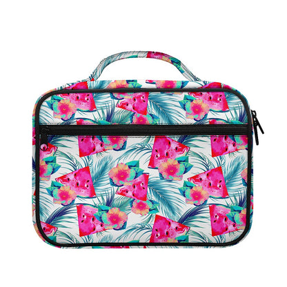 Watermelon Teal Hawaiian Pattern Print Briefcase Bible Bag