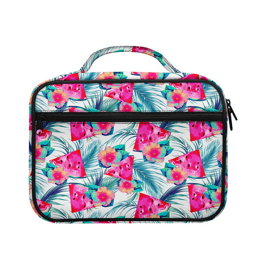 Watermelon Teal Hawaiian Pattern Print Briefcase Bible Bag