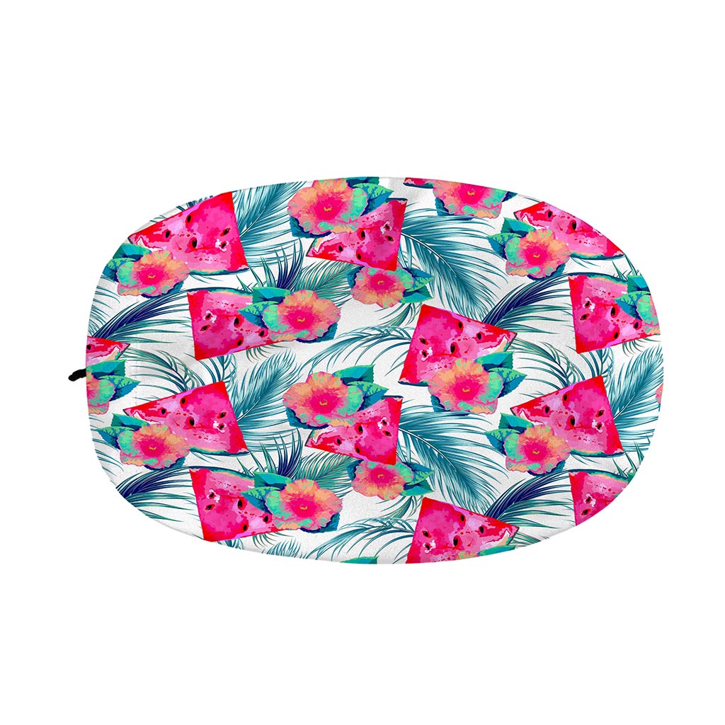 Watermelon Teal Hawaiian Pattern Print Car Side Mirror Covers