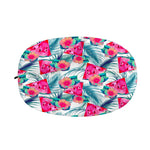Watermelon Teal Hawaiian Pattern Print Car Side Mirror Covers