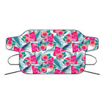 Watermelon Teal Hawaiian Pattern Print Car Windshield Snow Cover