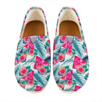 Watermelon Teal Hawaiian Pattern Print Casual Shoes