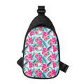 Watermelon Teal Hawaiian Pattern Print Sling Bag