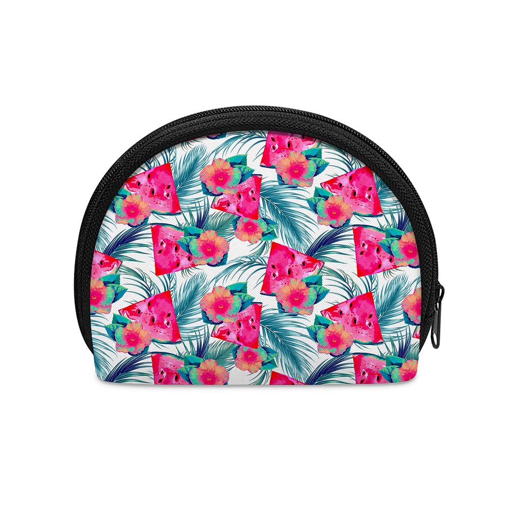 Watermelon Teal Hawaiian Pattern Print Coin Purse