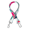 Watermelon Teal Hawaiian Pattern Print Dog Seat Belt