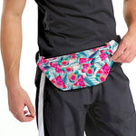 Watermelon Teal Hawaiian Pattern Print Fanny Pack