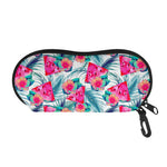 Watermelon Teal Hawaiian Pattern Print Glasses Case