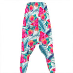 Watermelon Teal Hawaiian Pattern Print Hammer Pants