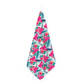 Watermelon Teal Hawaiian Pattern Print Hand Towel