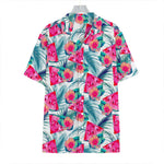 Watermelon Teal Hawaiian Pattern Print Hawaiian Shirt