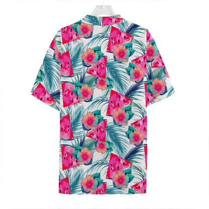 Watermelon Teal Hawaiian Pattern Print Hawaiian Shirt