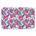 Watermelon Teal Hawaiian Pattern Print Indoor Door Mat