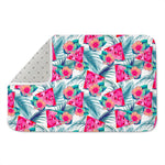 Watermelon Teal Hawaiian Pattern Print Indoor Door Mat