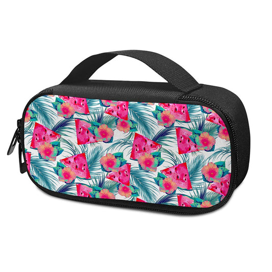 Watermelon Teal Hawaiian Pattern Print Insulin Cooler Travel Case