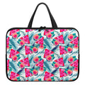 Watermelon Teal Hawaiian Pattern Print Laptop Sleeve With Handle