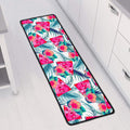 Watermelon Teal Hawaiian Pattern Print Long Kitchen Mat