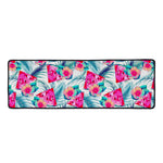Watermelon Teal Hawaiian Pattern Print Long Kitchen Mat