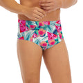 Watermelon Teal Hawaiian Pattern Print Men's Briefs