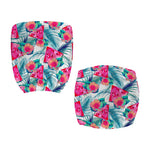 Watermelon Teal Hawaiian Pattern Print Office Chair Cover