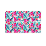 Watermelon Teal Hawaiian Pattern Print Polyester Flag
