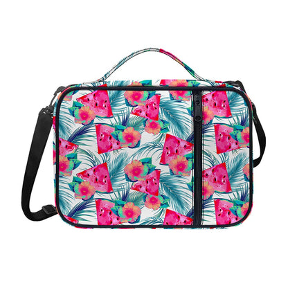 Watermelon Teal Hawaiian Pattern Print Shoulder Strap Bible Bag