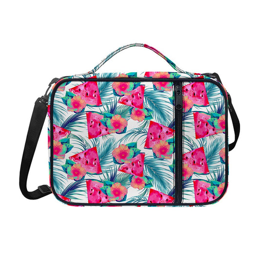 Watermelon Teal Hawaiian Pattern Print Shoulder Strap Bible Bag