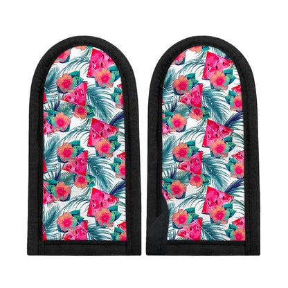 Watermelon Teal Hawaiian Pattern Print Skillet Handle Cover