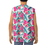 Watermelon Teal Hawaiian Pattern Print Sleeveless Baseball Jersey