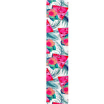 Watermelon Teal Hawaiian Pattern Print Table Runner