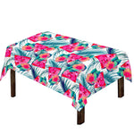 Watermelon Teal Hawaiian Pattern Print Tablecloth