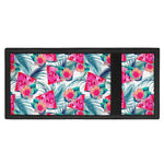 Watermelon Teal Hawaiian Pattern Print Trifold Wallet