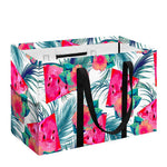 Watermelon Teal Hawaiian Pattern Print Utility Tote Bag