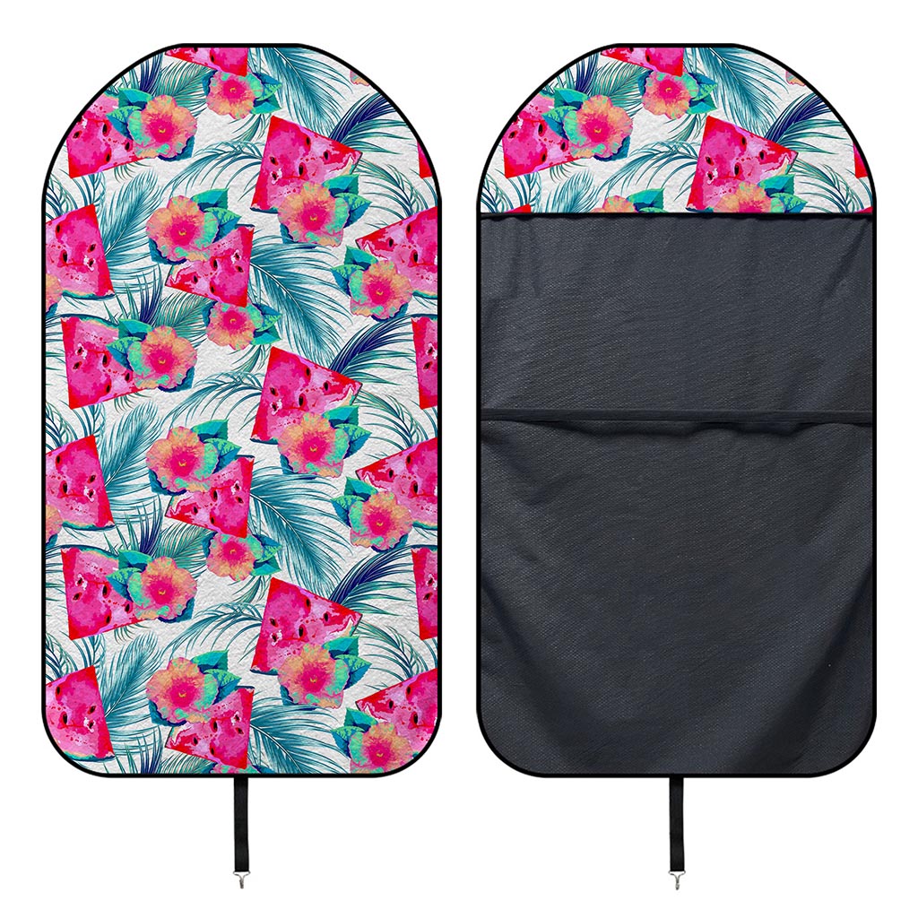 Watermelon Teal Hawaiian Pattern Print Waterproof Car Seat Cover