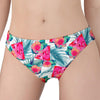 Watermelon Teal Hawaiian Pattern Print Women's Panties