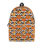 Wave Pumpkin Pattern Print Backpack