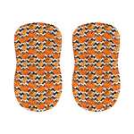 Wave Pumpkin Pattern Print Bar Stool Covers