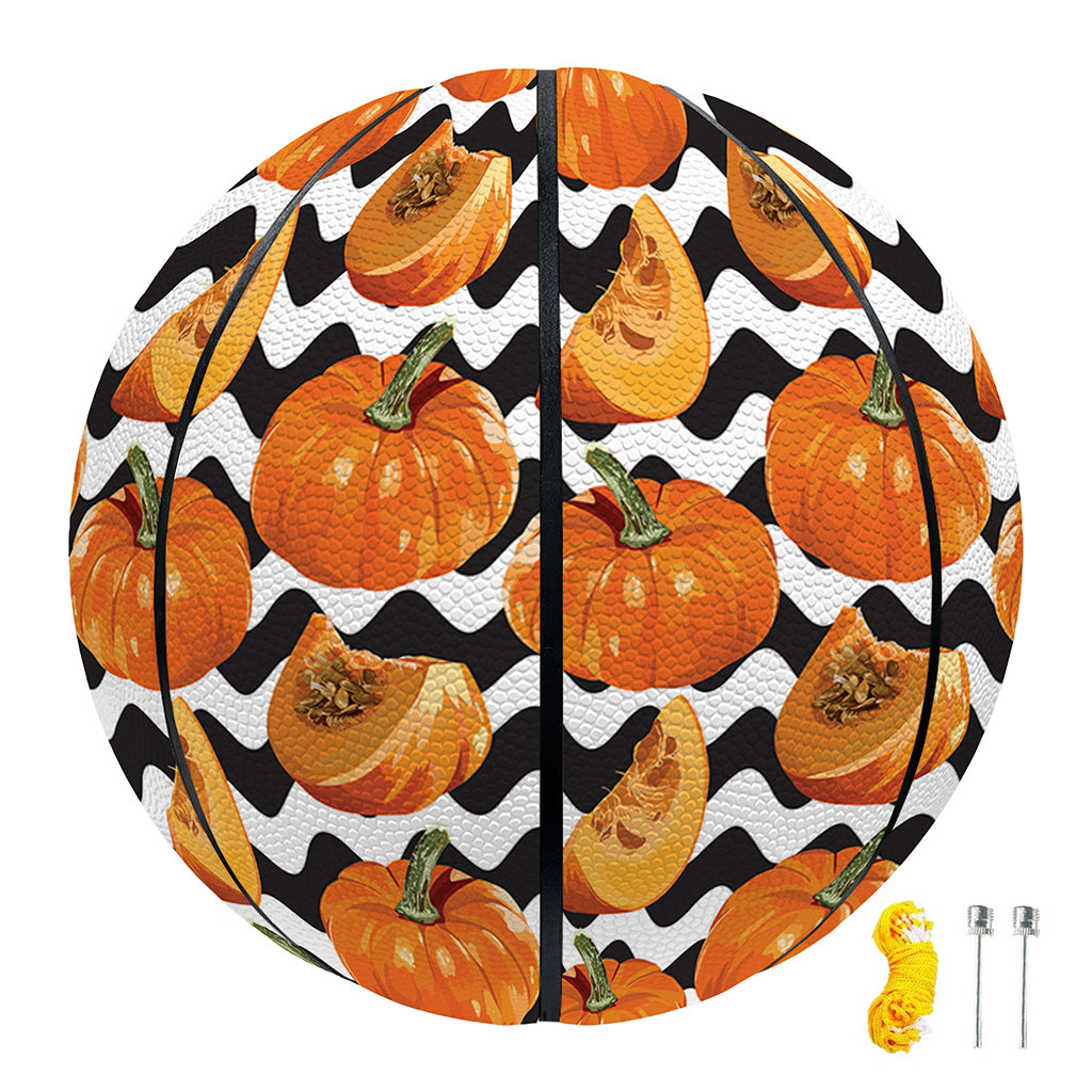 Wave Pumpkin Pattern Print Basketball