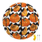 Wave Pumpkin Pattern Print Basketball