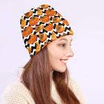 Wave Pumpkin Pattern Print Beanie