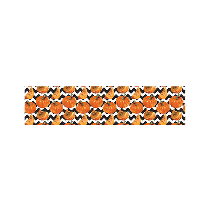 Wave Pumpkin Pattern Print Bed Runner