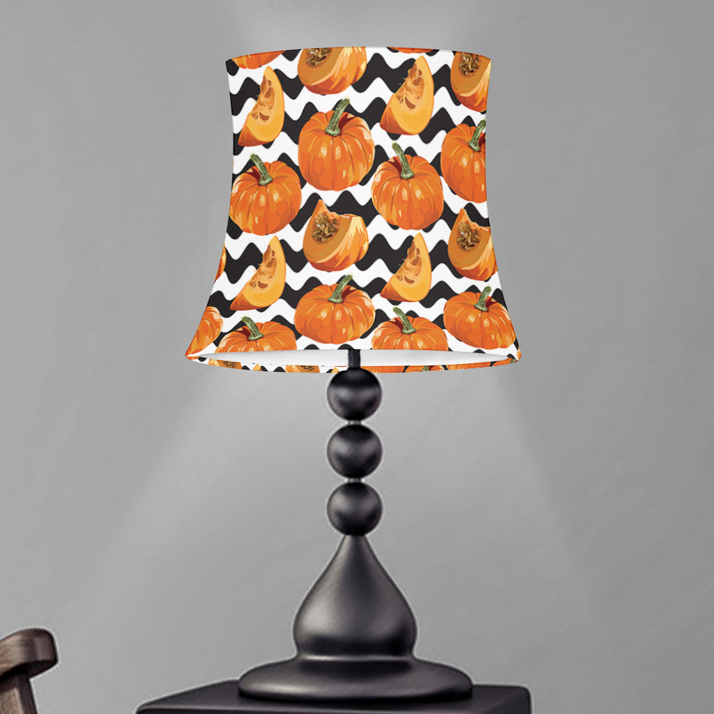 Wave Pumpkin Pattern Print Bell Lamp Shade