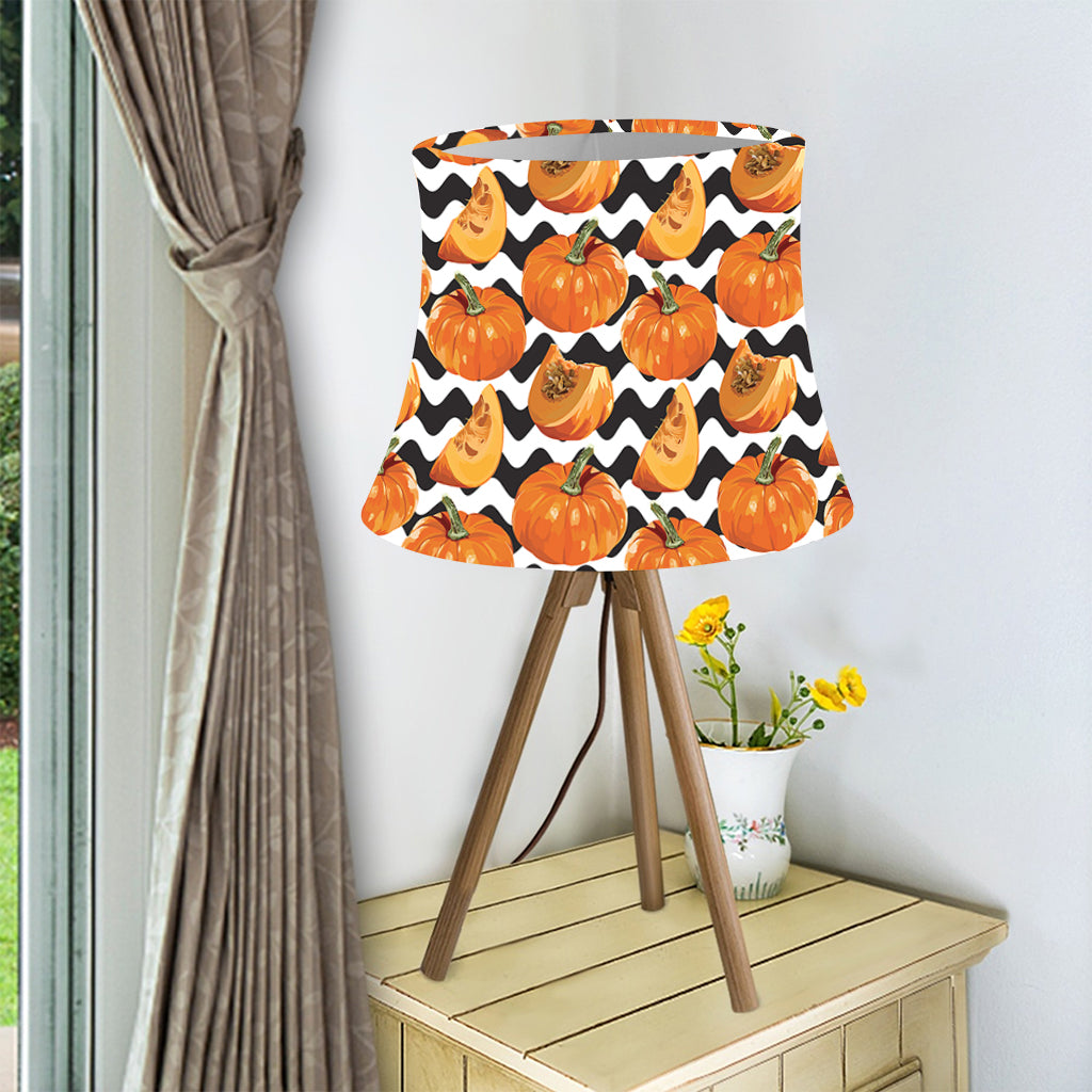 Wave Pumpkin Pattern Print Bell Lamp Shade