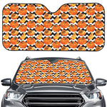 Wave Pumpkin Pattern Print Car Windshield Sun Shade