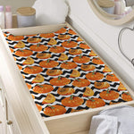 Wave Pumpkin Pattern Print Changing Pad Cover