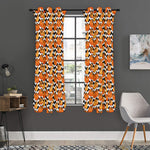 Wave Pumpkin Pattern Print Curtain